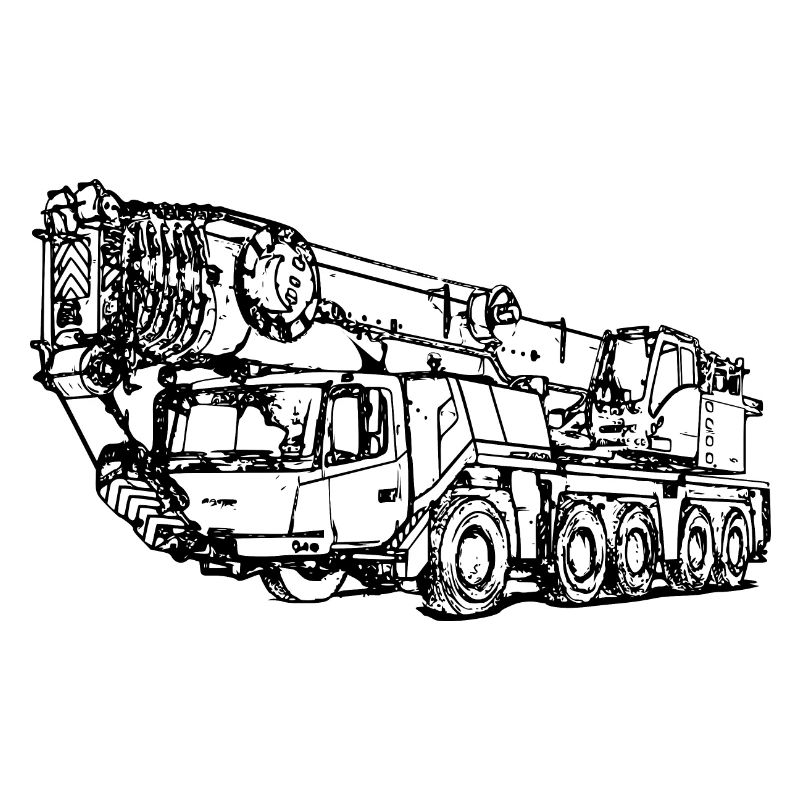 Mobile crane crane crane 5 axles