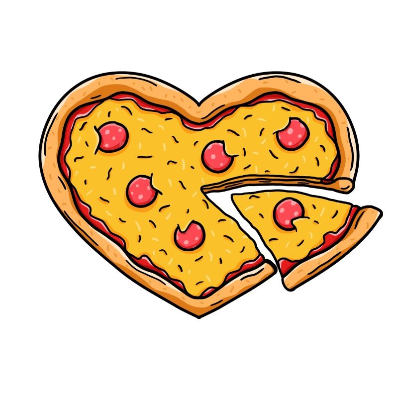 Coeur de pizza