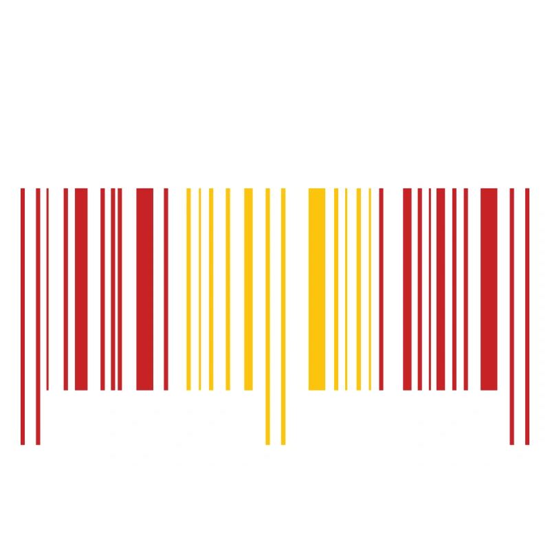 Spain Flag Barcode Made in Spain Spain