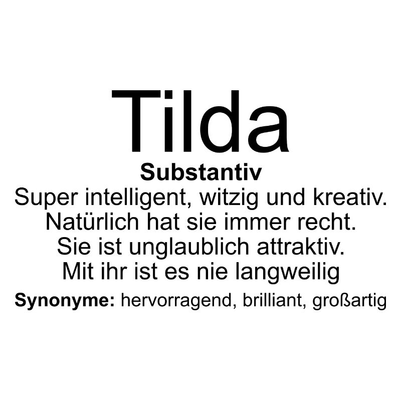 Nom Définition Tilda