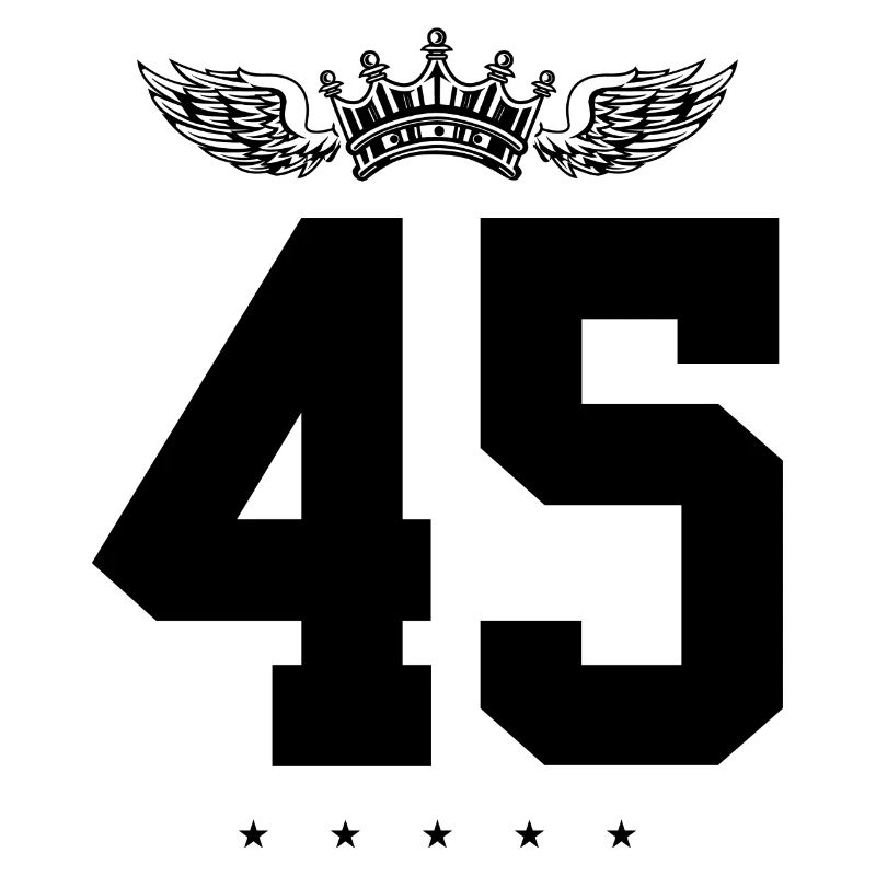 45 Number crown