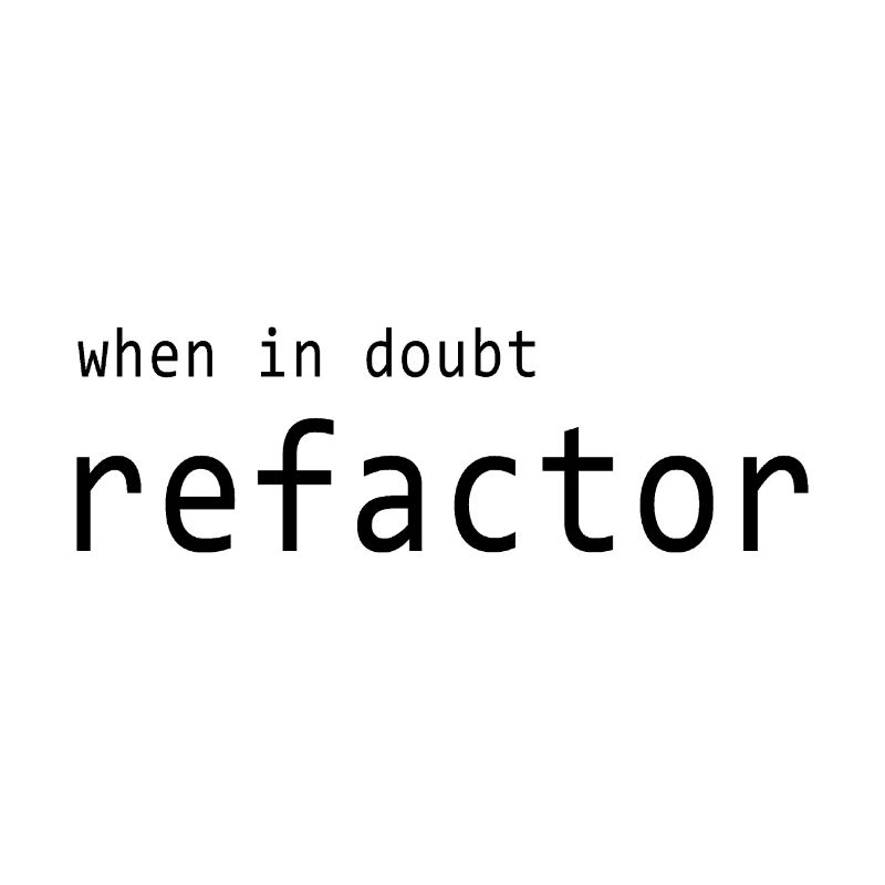 Programmer - refactor code