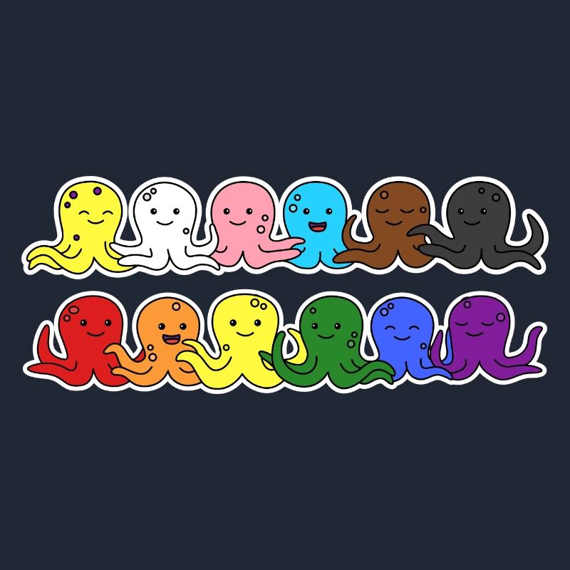 Fierté Progrès Flag Octopus Egalité