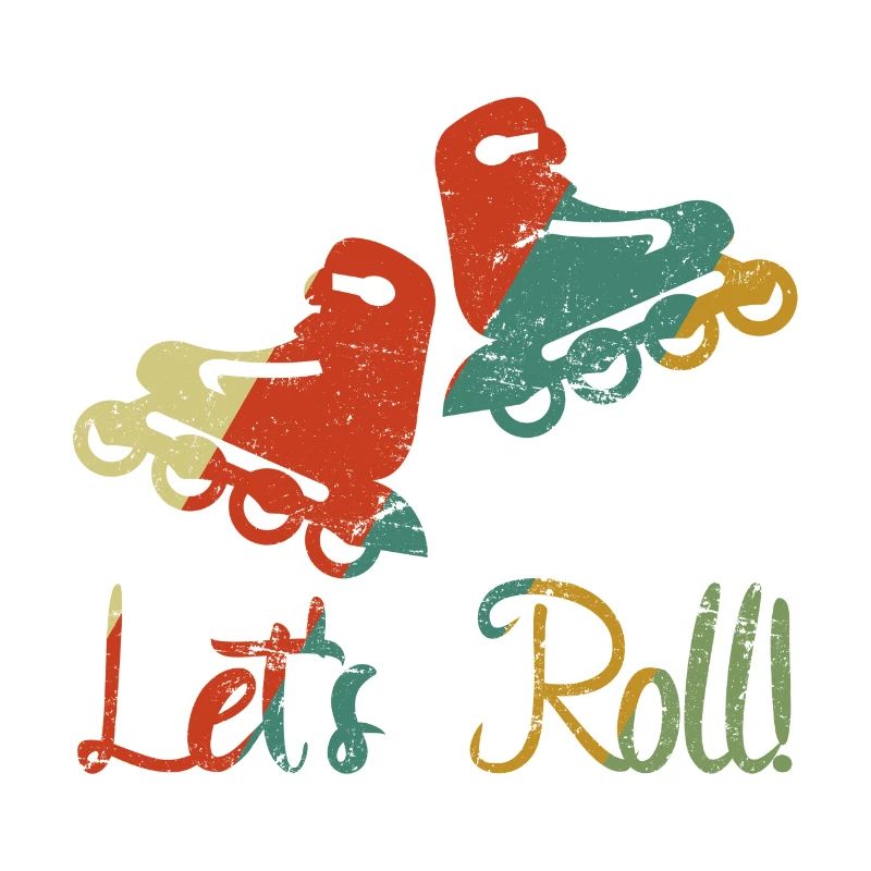 Inline Skating Rollerskates Retro Vintage