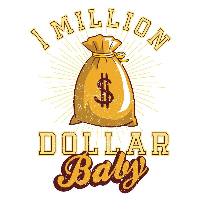 1 million de dollars bébé argent comptant argent idée cadeau d'or
