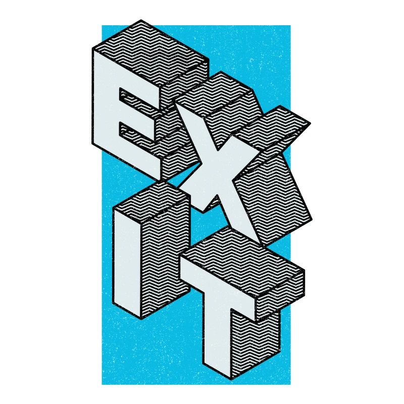 Exit - take the exit in blue