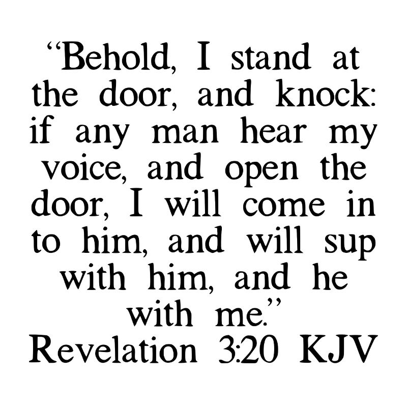Révélation 3:20 KJV