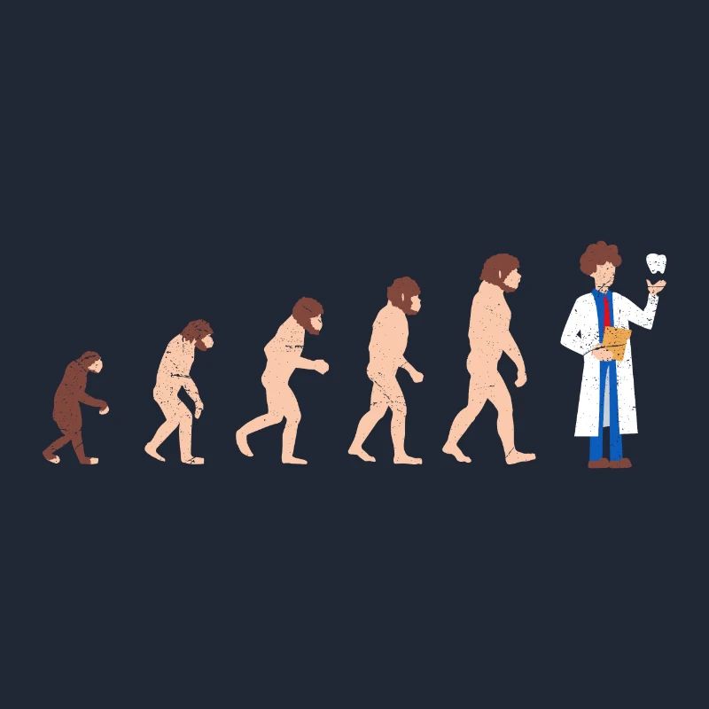 Dentiste évolution Idée cadeau drôle