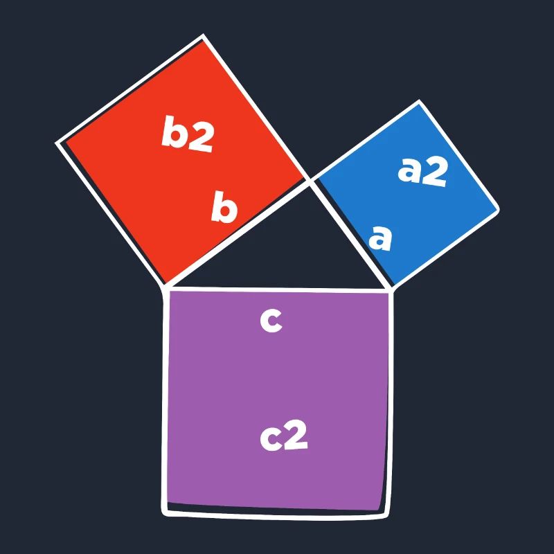 Pythagorean theorem triangle math lover poison