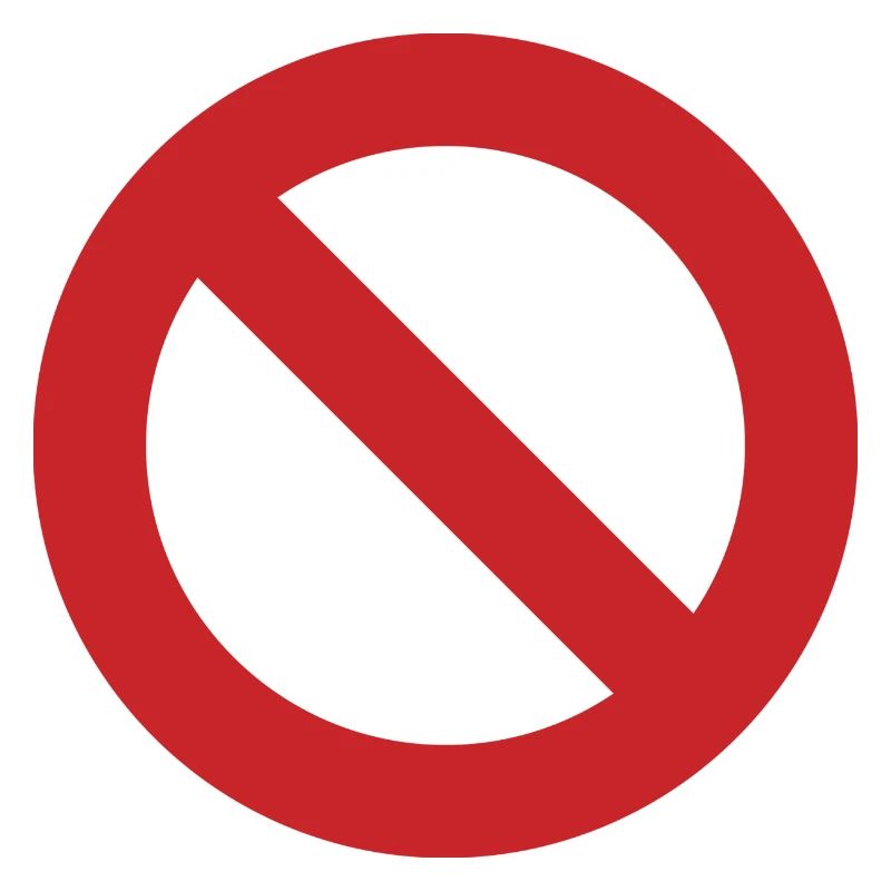 red circle red anti dont like hate against empty