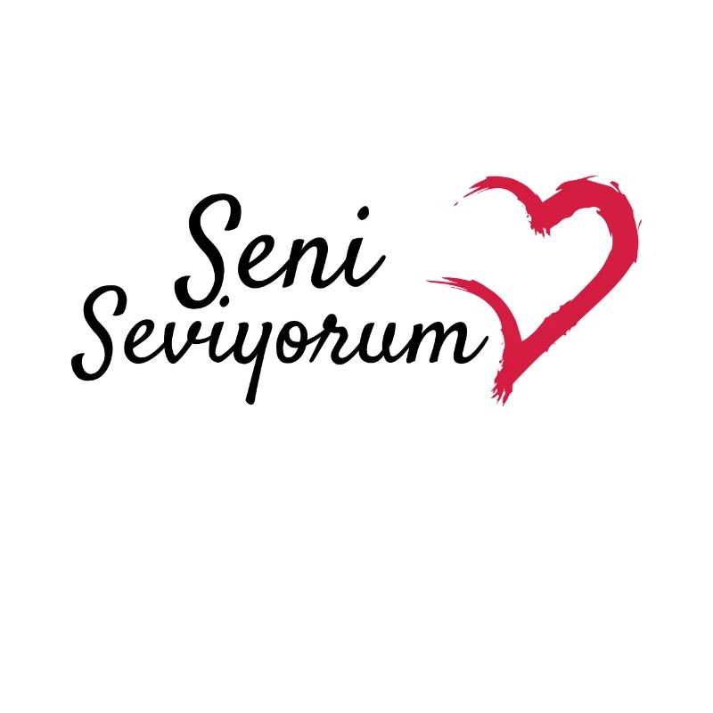 Seni Seviyorum auf Türkisch Geschenkidee Geschenk