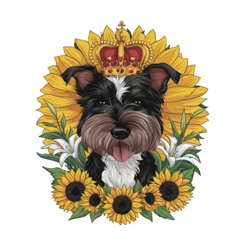 Conception de dessin animé mignon avec Norfolk Terrier