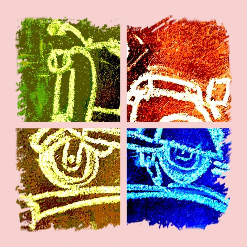 Comic Roller Collage 003 Rand neu