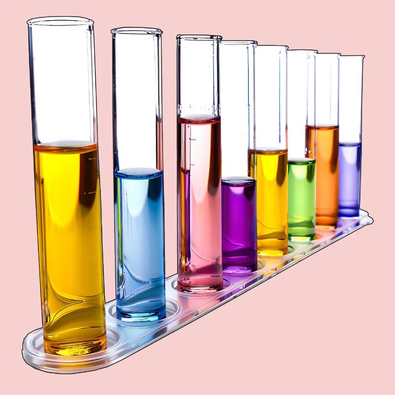 Rainbow Test Tubes Pattern
