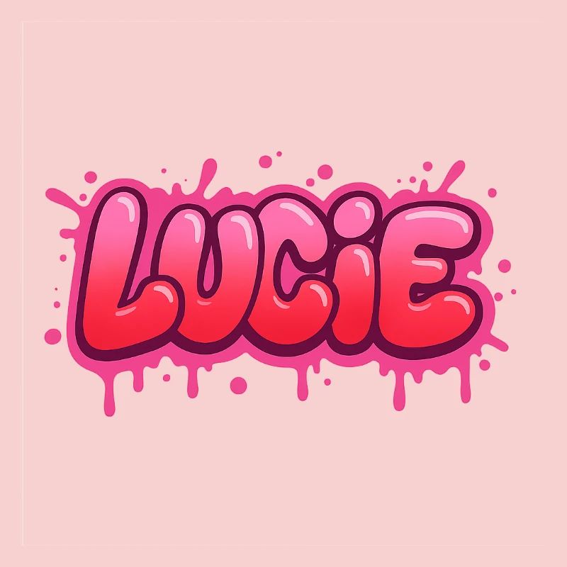 Graffiti Lucie Name Gift Ideal Printable On