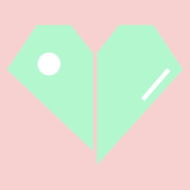 Mint Herz Split Minimalist