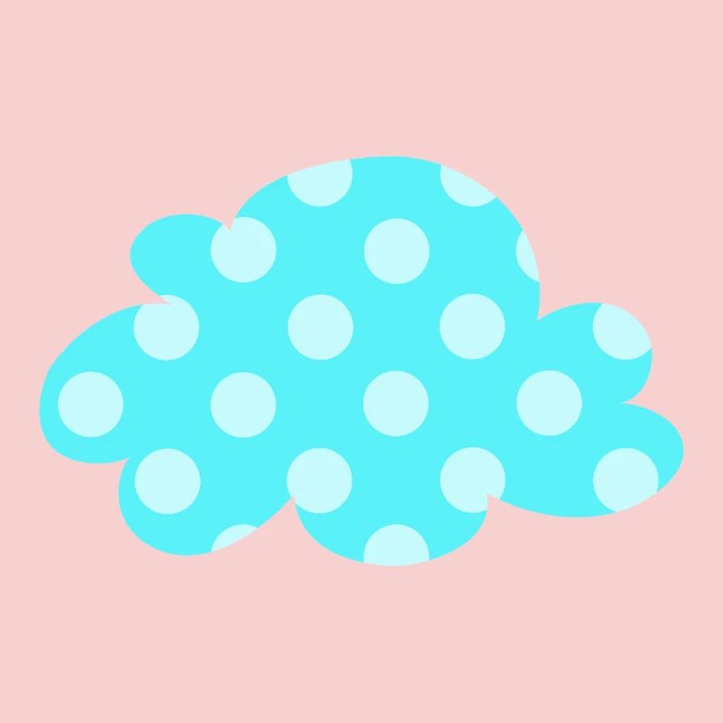 Points nuages Points Points Décoration de la chambre de bébé Enfants Météo