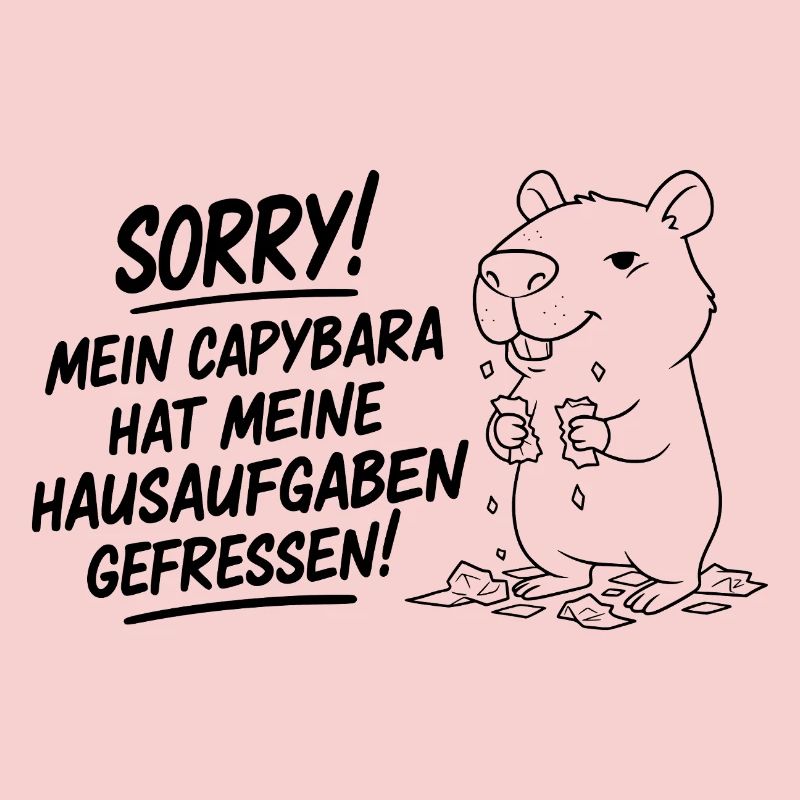Pardon! Capybara a mangé mes devoirs