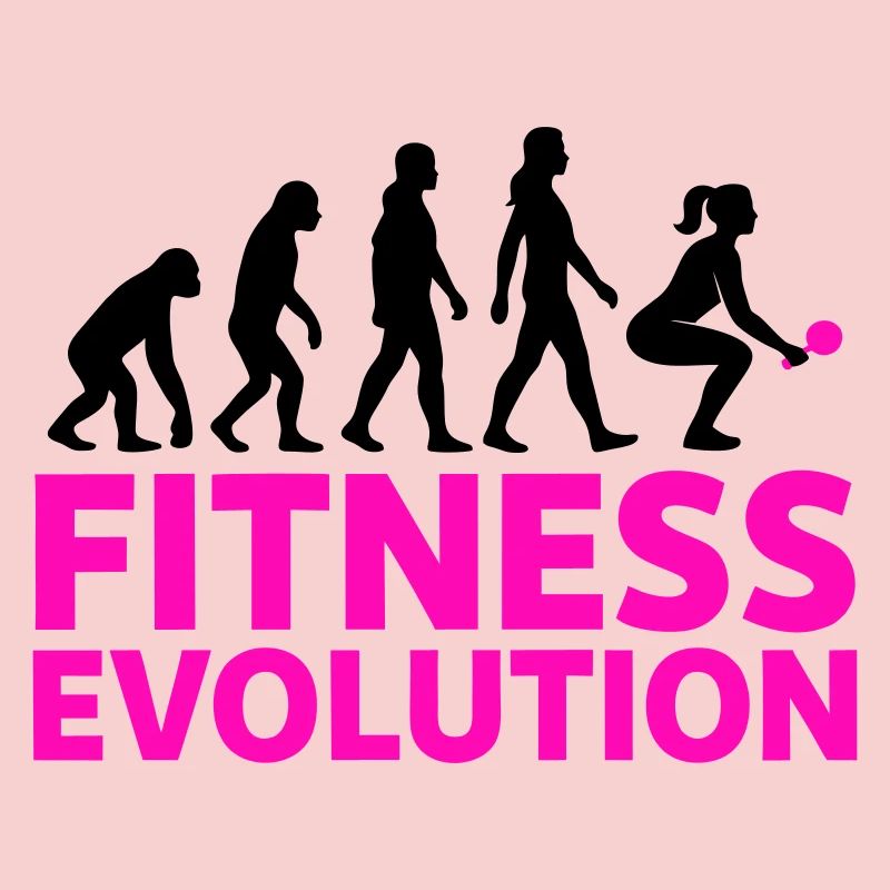 Fitness Evolution Woman Gift Cool