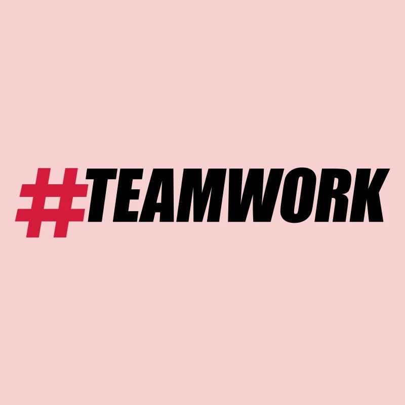 Hashtag Teamwork Logo Design Crew Friends Group B