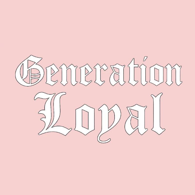 Generation Loyal Gothic Typography Design