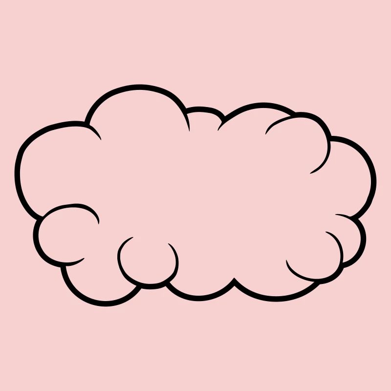 Speech Bubble Cloud Design