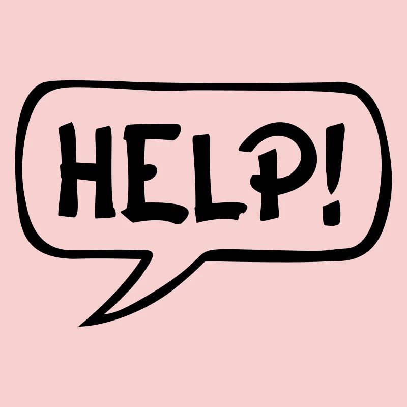 Comic Speech Bubble HELP