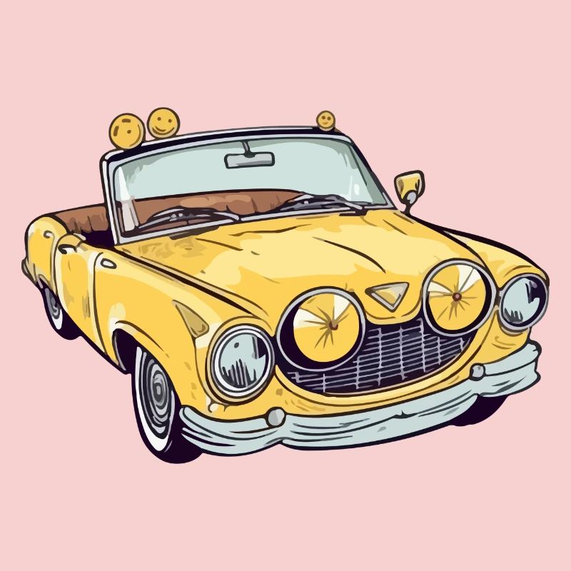 Cabriolet jaune