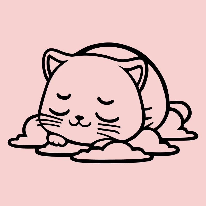 petit chat qui dort