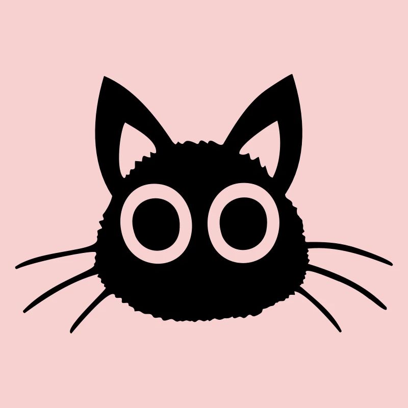 Chat Grands Yeux Noir Mignon Chaton Mignon