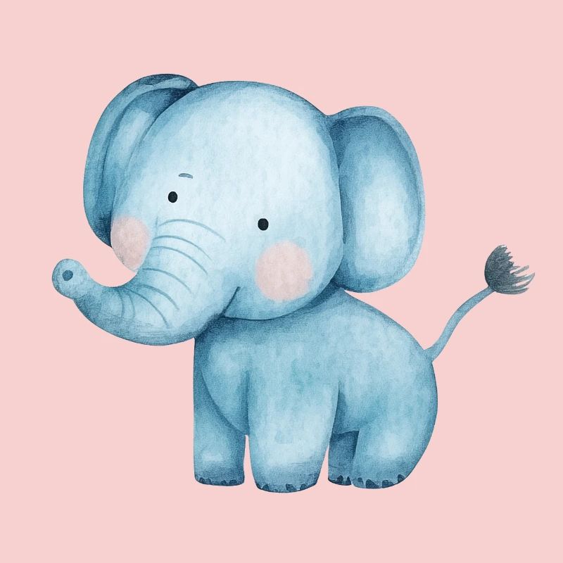 Elefant Watercolour