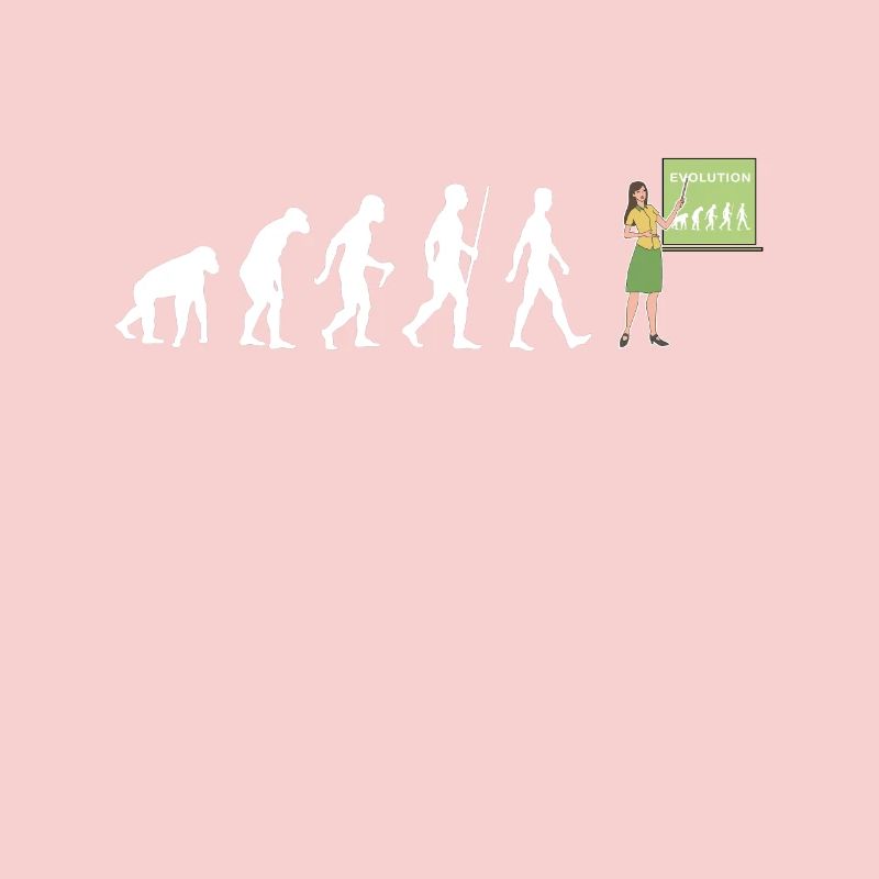 Lehrerin Evolution Lehramt Schule Lehrer Geschenk