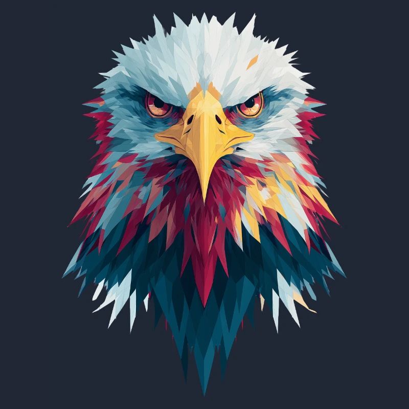 Impressive eagle piercing gaze