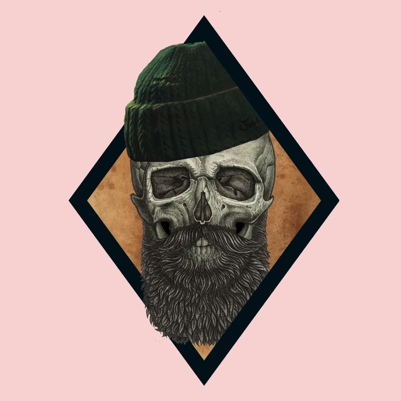 Pêcheur de crâne de barbe