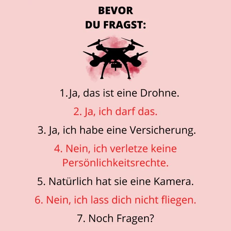 Drohne Spruch