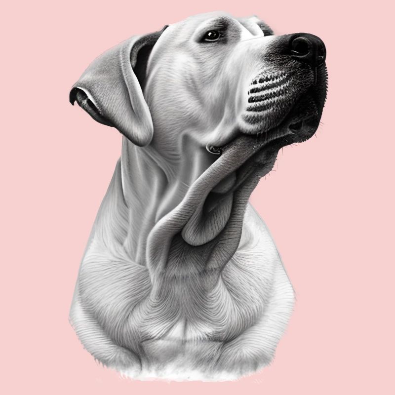 Fier blond labrador