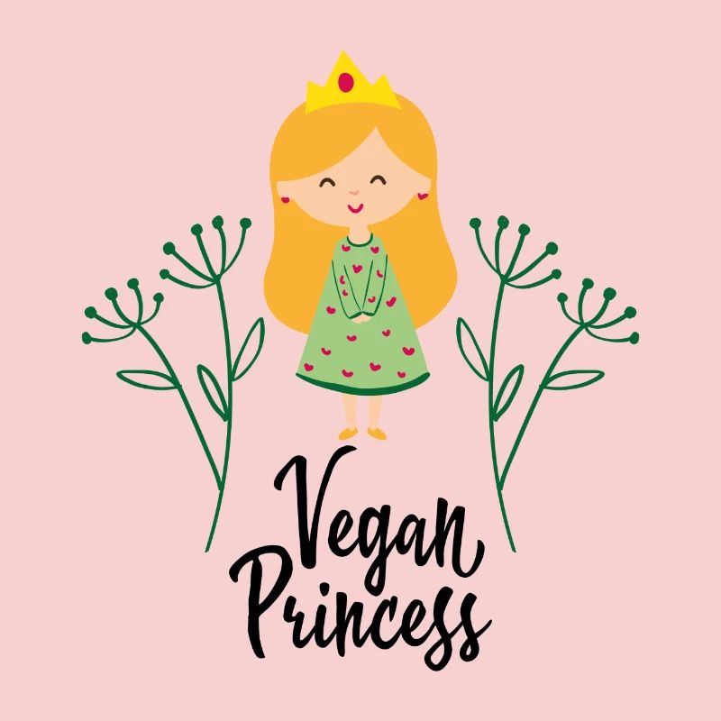 Vegan princess gift plants saying vegetables