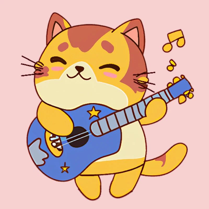 Gitarrist Katze