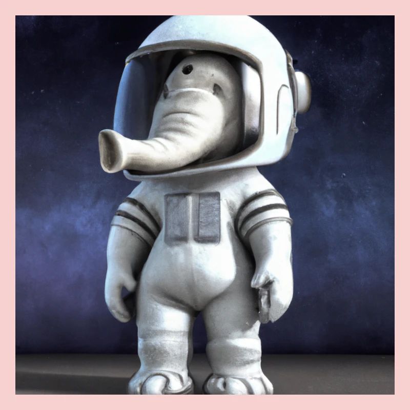 Astronaut Elephant: Unique Design