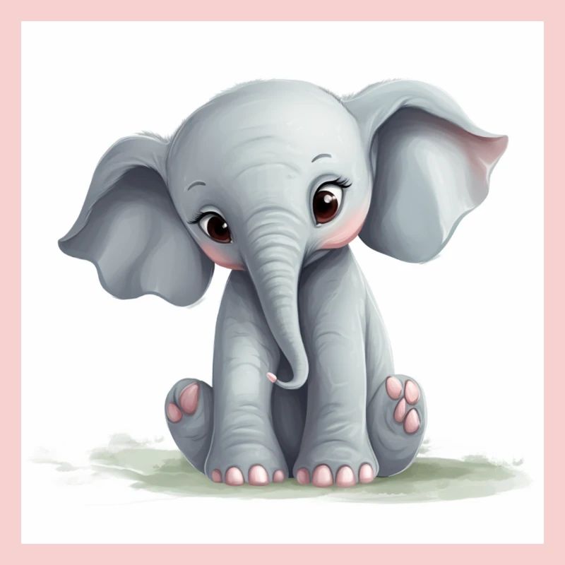 Petit éléphant mignon