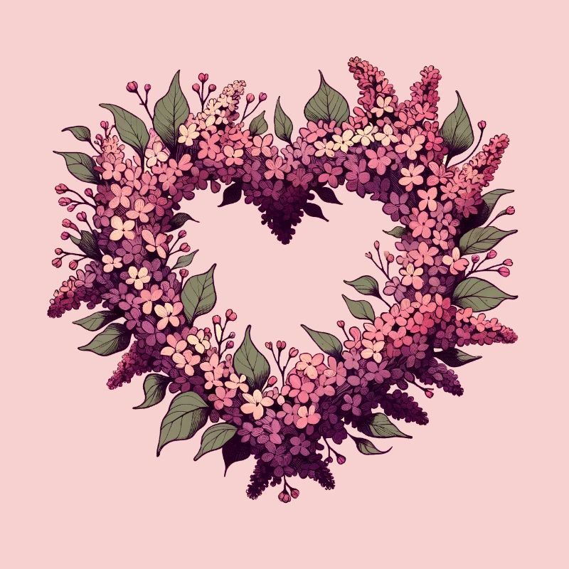 Buisson de fleurs lilas