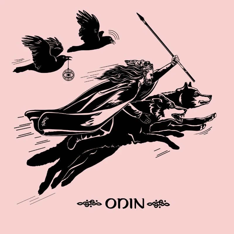 Odin avec Geri et Freki