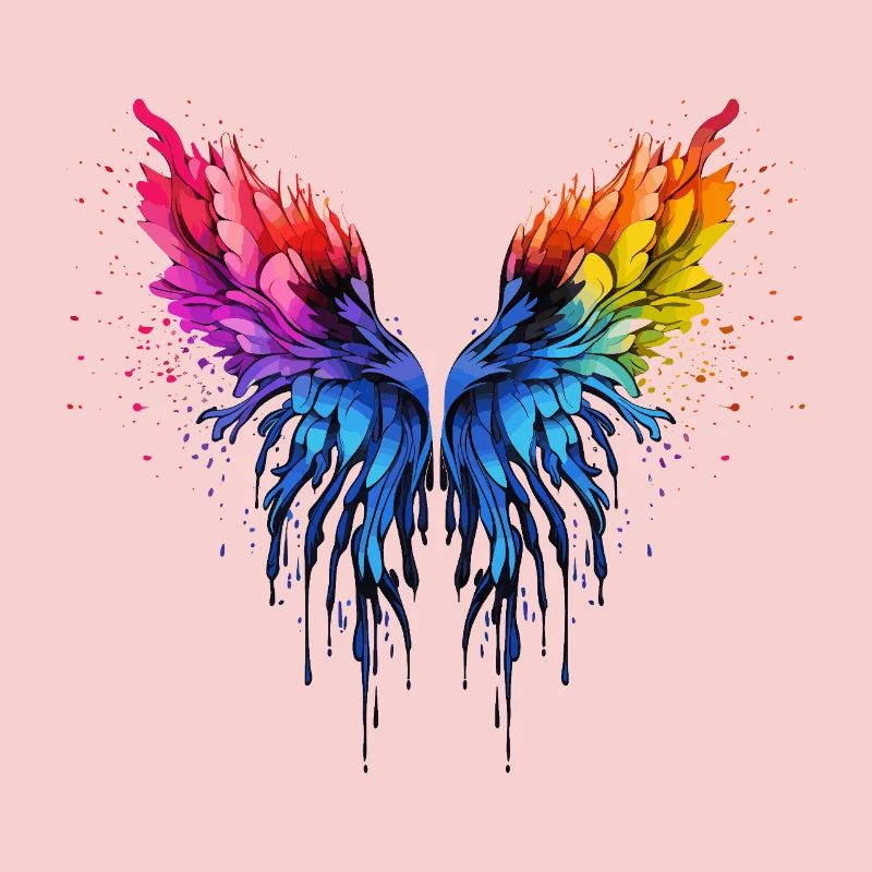 Ailes arc-en-ciel