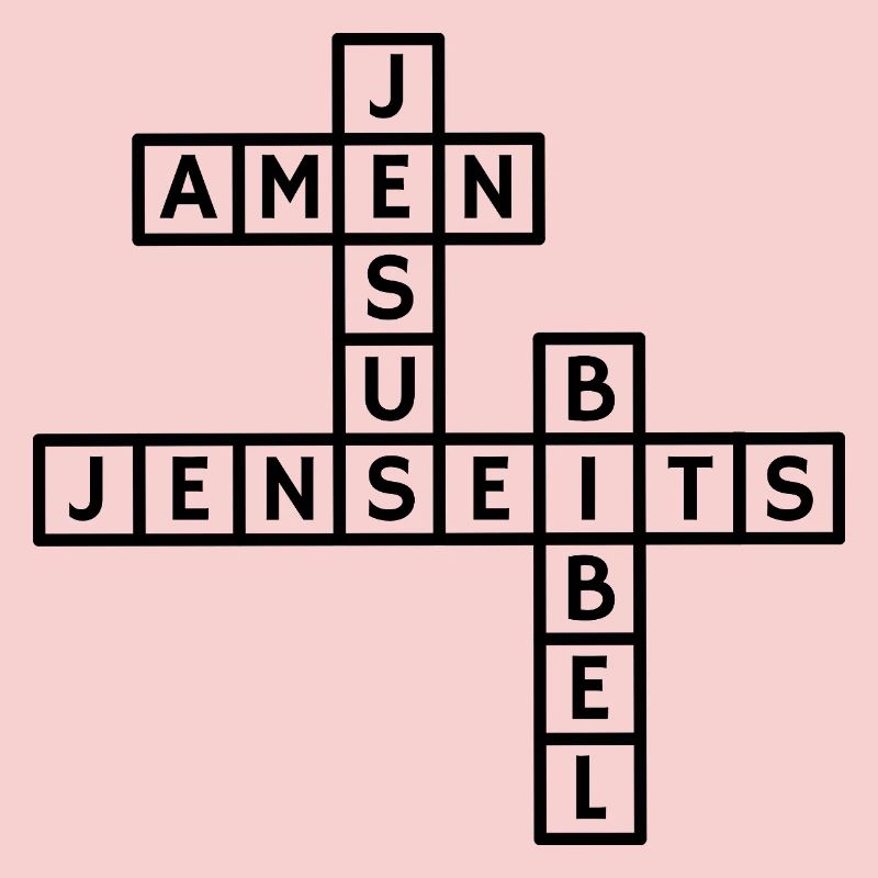 Conception de puzzle de mots croisés Jésus