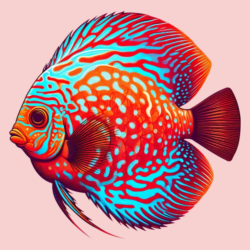 Diskusbuntbarsch rot