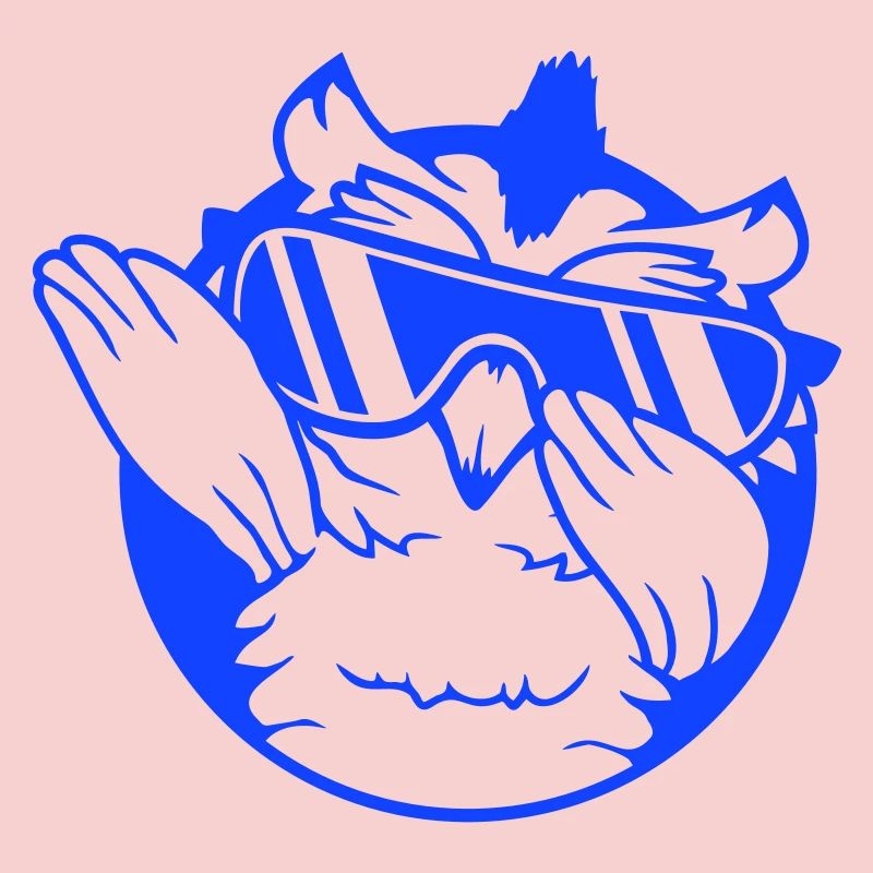 Eule Dabbing Dab Dance Pose Geste Sonnenbrille süß
