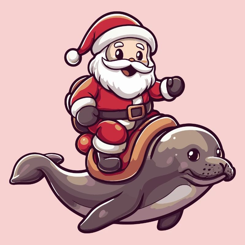 Robbe Tier Weihnachtsmann