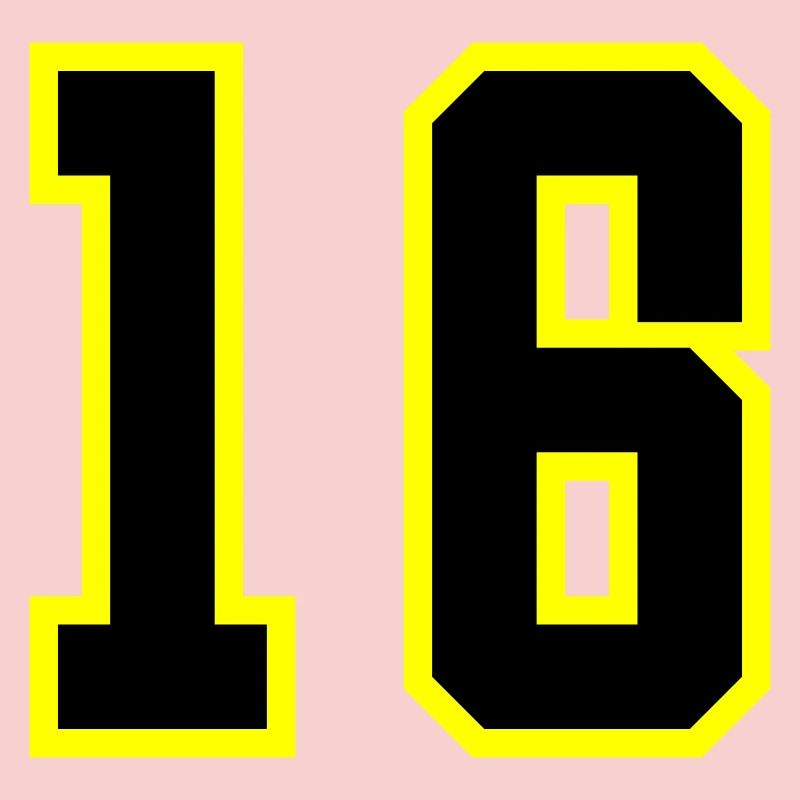 Maillot à 16 numéros
