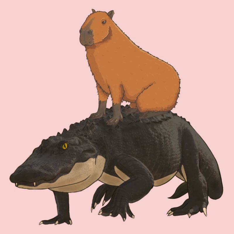 Capybara Crocodile