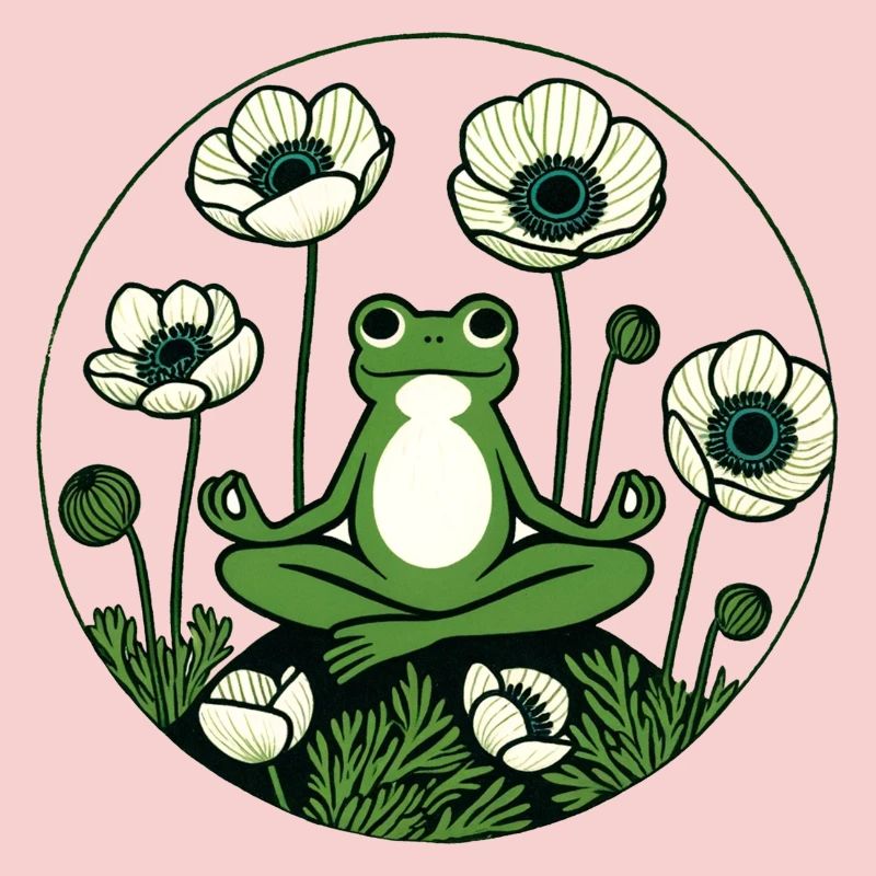 Grenouille méditative